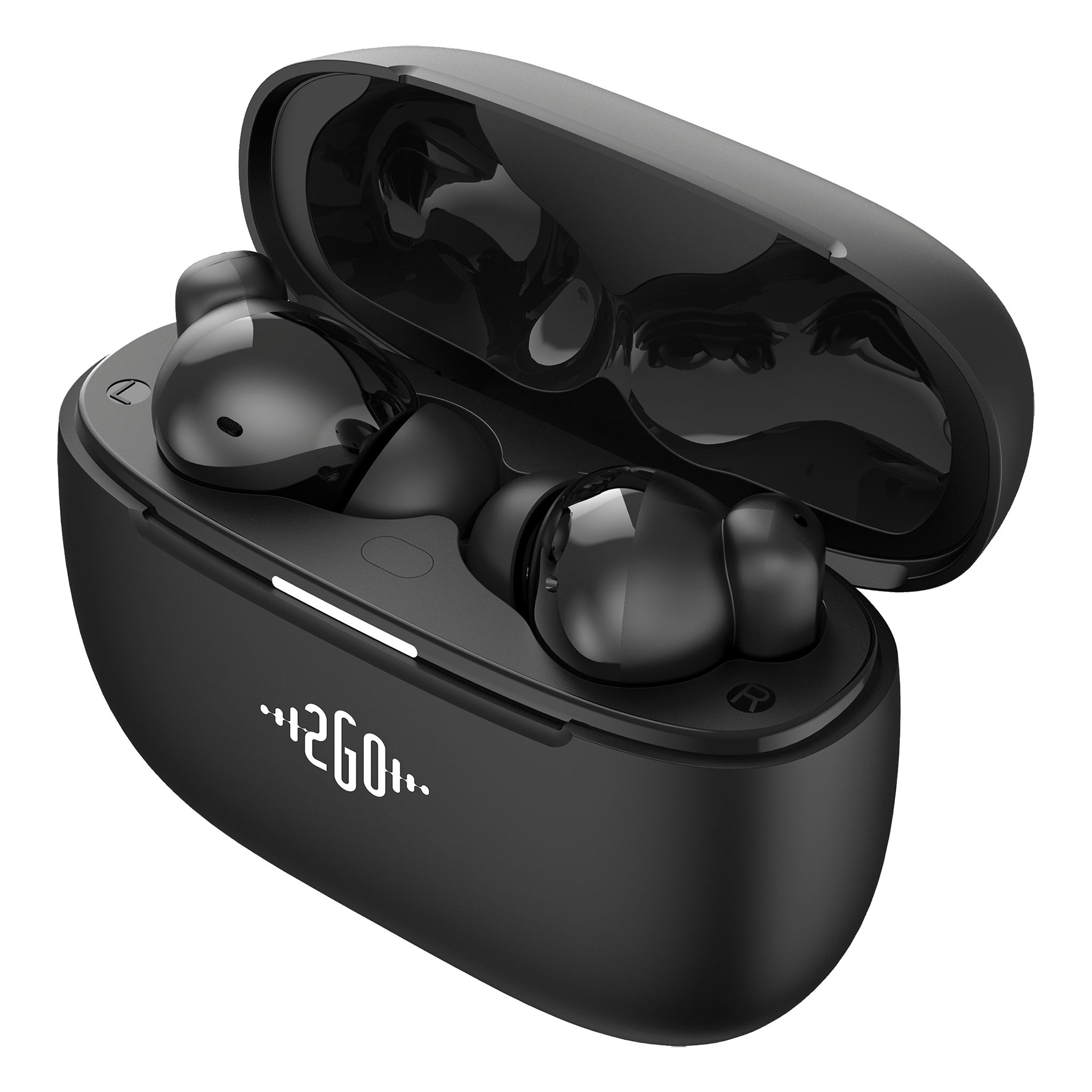 Bluetooth Headset "Focus" - ENC - ANC - App-Steuerung - Touch-Steuerung - schwarz