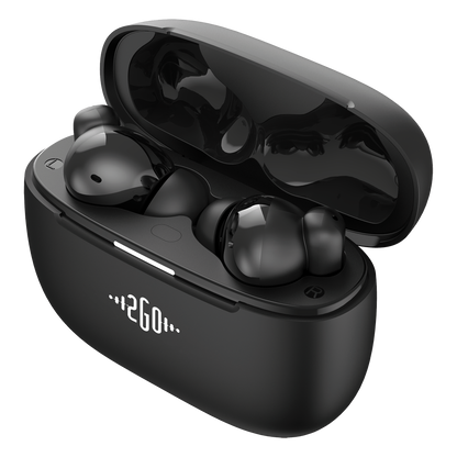 Bluetooth Headset "Focus" - ENC - ANC - App-Steuerung - Touch-Steuerung - schwarz