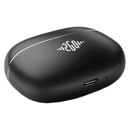 Bluetooth Headset "Alloy" - Vollmetallcase - Touch-Steuerung - Ladebox - anthrazit - Ladebox