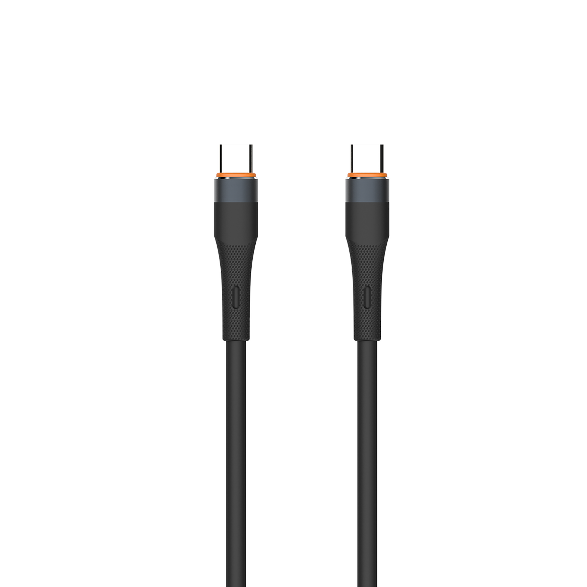 USB Kabel - USB Type-C auf USB Type-C - Silikon - 60 W - 480 MBps - 120 cm - schwarz