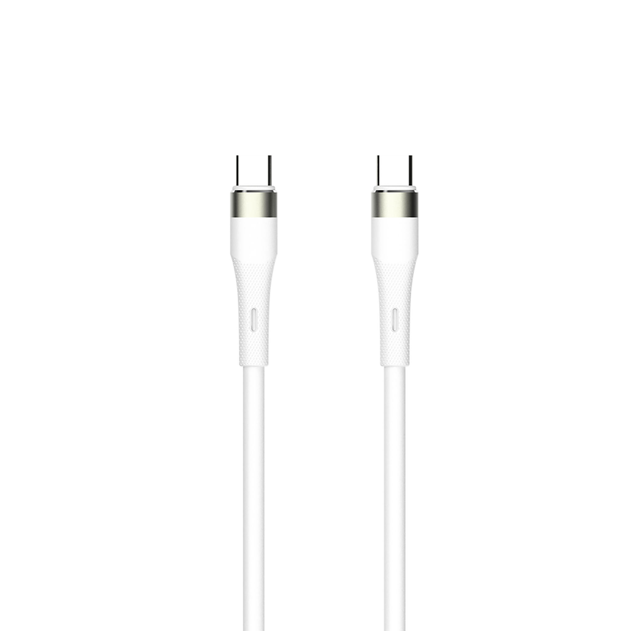 USB Kabel - USB Type-C auf USB Type-C - Silikon - 60 W - 480 MBps - 120 cm - weiß