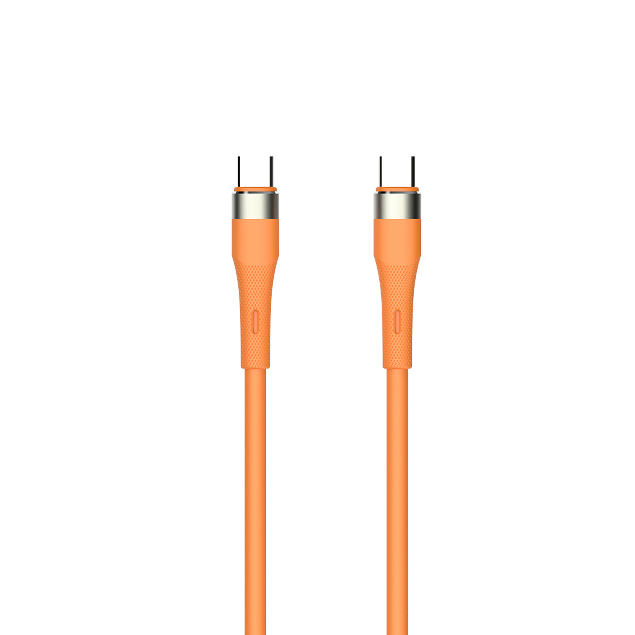 USB Kabel - USB Type-C auf USB Type-C - Silikon - 60 W - 480 MBps - 120 cm - orange
