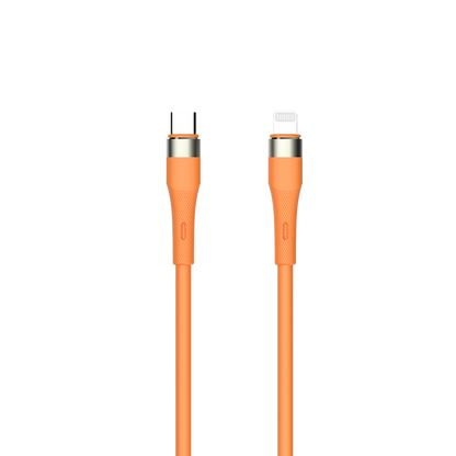 USB Datenkabel - USB Type-C auf 8-Pin (Lightning) - Soft Touch Silikon - 120 cm - verschiedene Farben