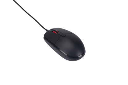 USB Maus - kabelgebunden - 4D - optisch - 1200 / 1600 / 2000 DPI - 150 cm Kabellänge - schwarz