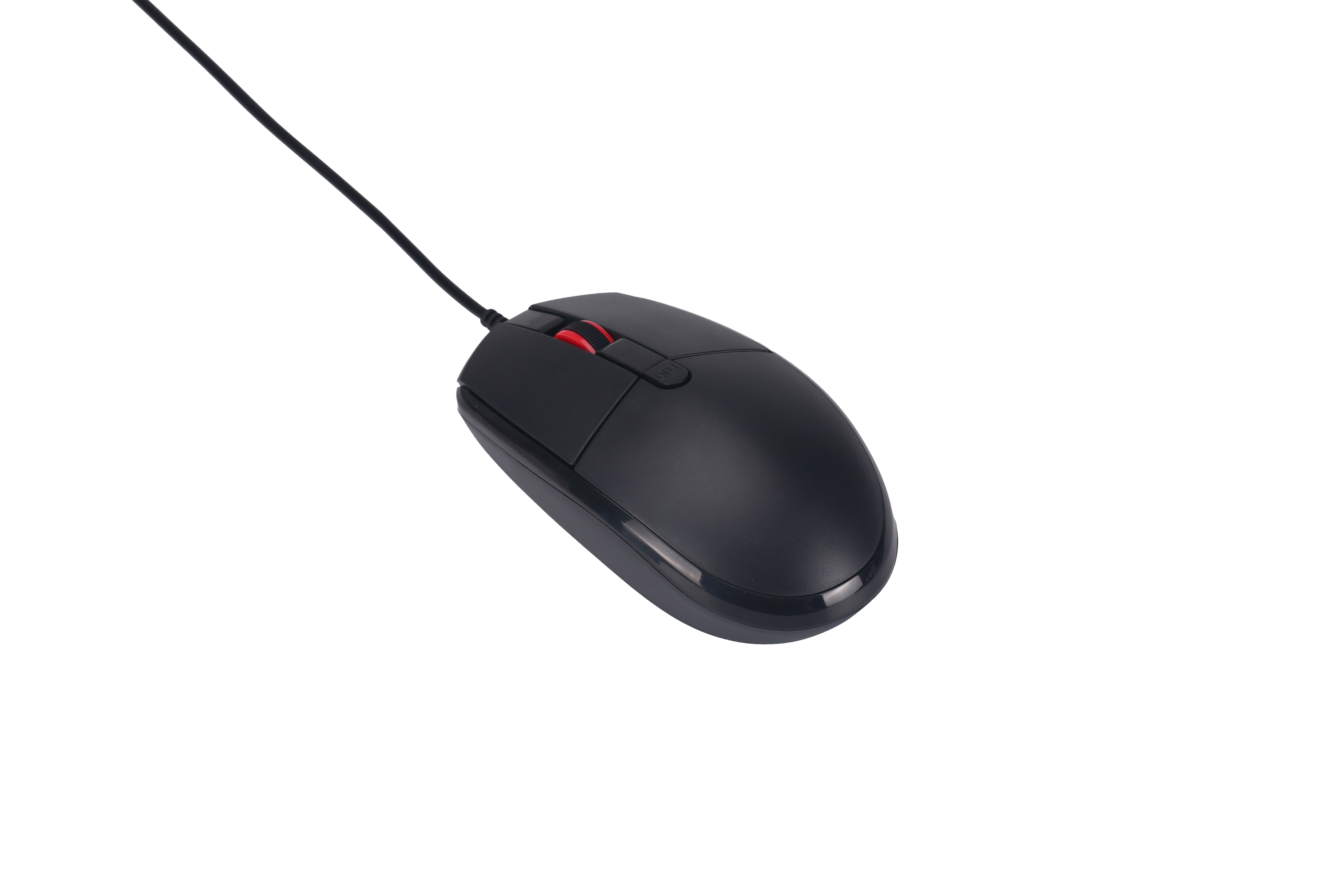 USB Maus - kabelgebunden - 4D - optisch - 1200 / 1600 / 2000 DPI - 150 cm Kabellänge - schwarz