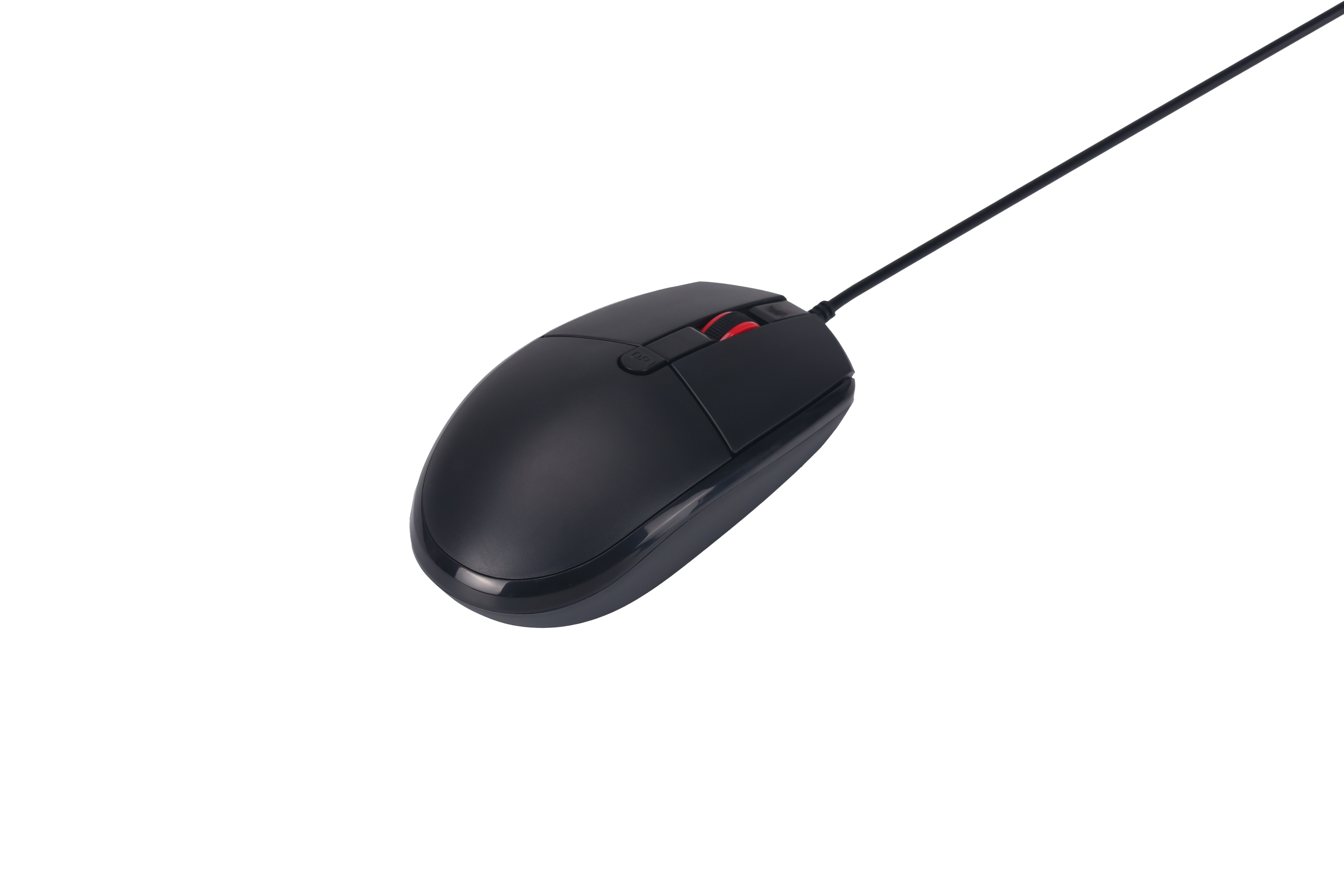 USB Maus - kabelgebunden - 4D - optisch - 1200 / 1600 / 2000 DPI - 150 cm Kabellänge - schwarz