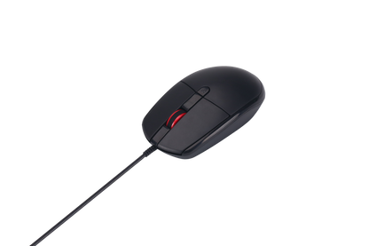 USB Maus - kabelgebunden - 4D - optisch - 1200 / 1600 / 2000 DPI - 150 cm Kabellänge - schwarz