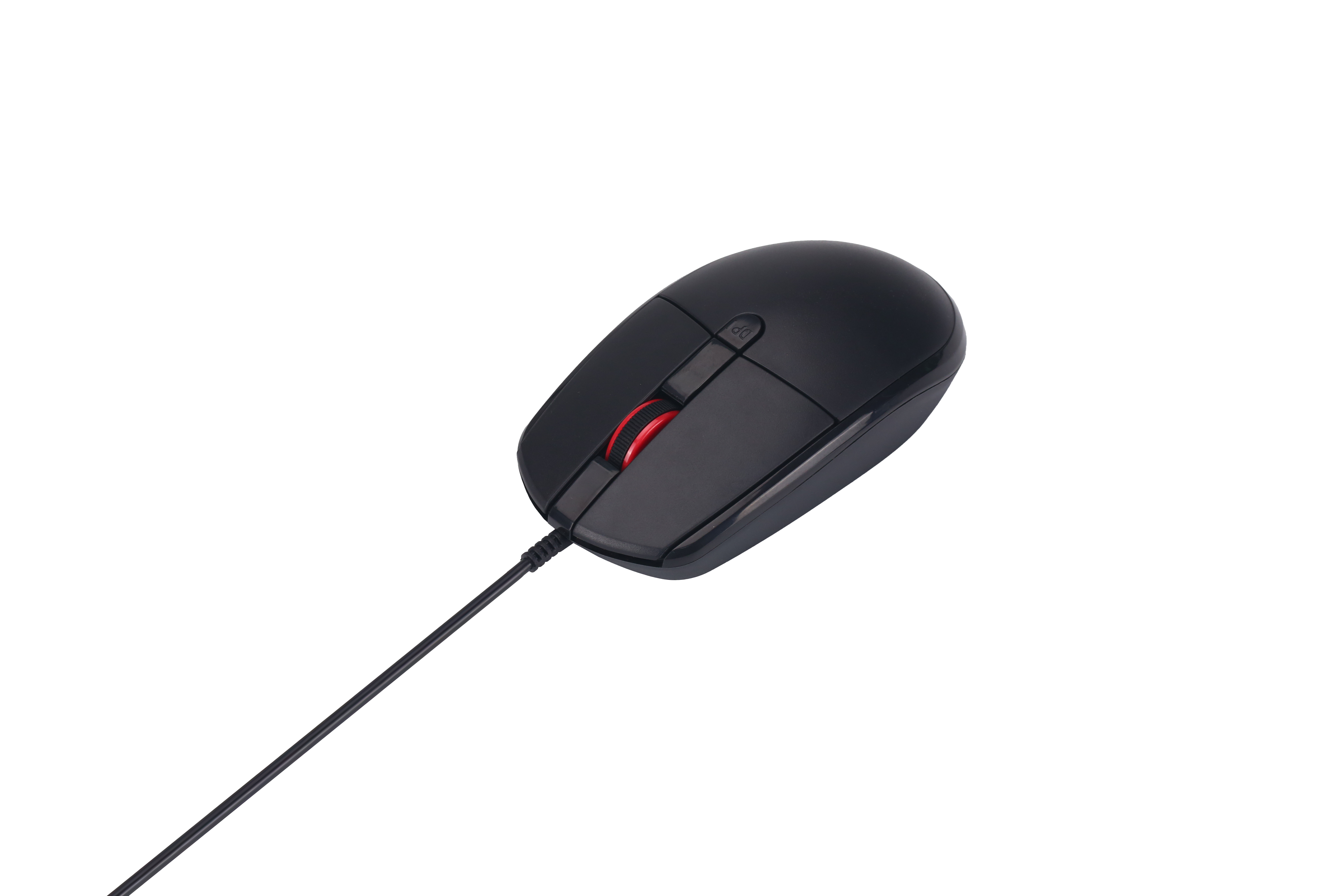 USB Maus - kabelgebunden - 4D - optisch - 1200 / 1600 / 2000 DPI - 150 cm Kabellänge - schwarz