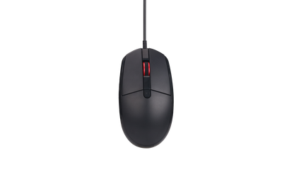 USB Maus - kabelgebunden - 4D - optisch - 1200 / 1600 / 2000 DPI - 150 cm Kabellänge - schwarz