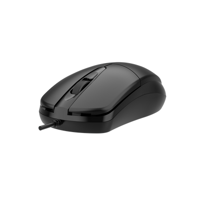 USB Maus -  kabelgebunden - 3D - optisch - 1200 DPI - 135 cm Kabellänge - schwarz