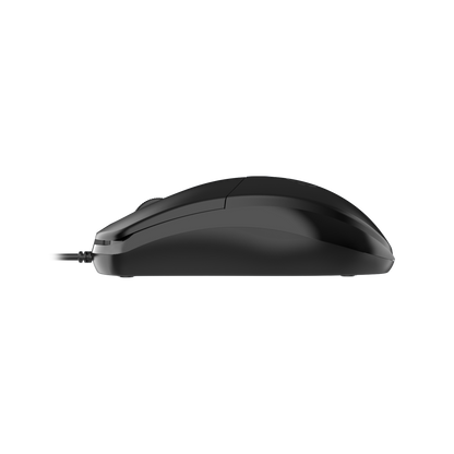 USB Maus -  kabelgebunden - 3D - optisch - 1200 DPI - 135 cm Kabellänge - schwarz