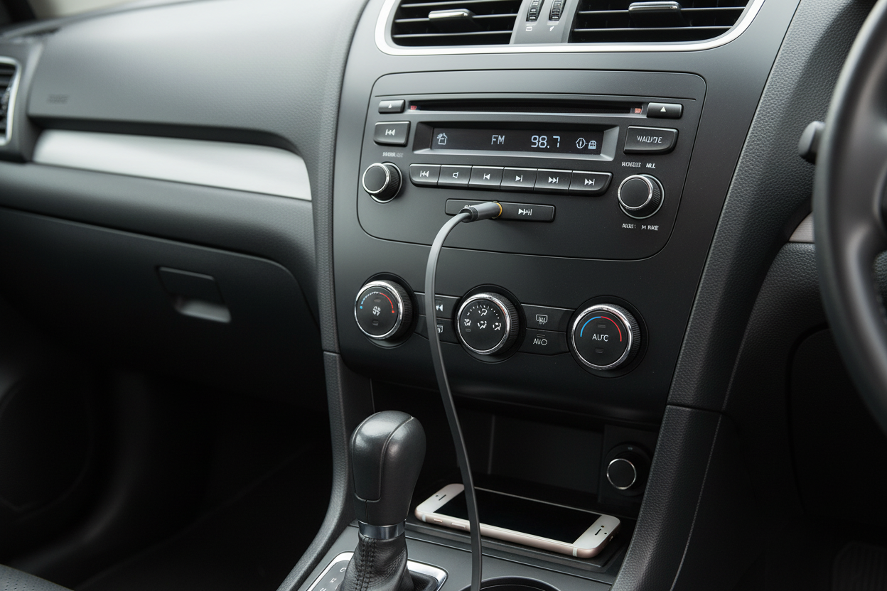 AUX-Kabel am Autoradio