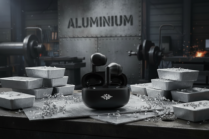 Bluetooth Headset Alloy Dark - Industrial Aluminium